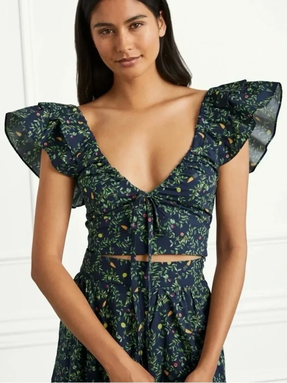 Hill House Home Alexa Top in Midnight Garden Print
